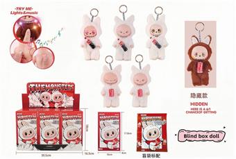 Robb Coca Cola Third Generation Blind Box Pendant 9.5-inch physical 5-joint plush toy with lighting and music (blind bag+blind box, set of 6 in one display box)   ITEM NO.： W076658