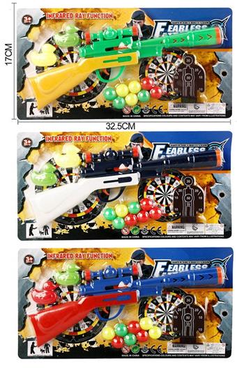 Table tennis gun+8 small balls+1 target/catapult table tennis gun/toy gun series/weapon toys (mixed)   ITEM NO.： W082196