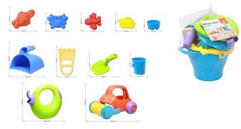 11PCS Soft Beach Play Toys   ITEM NO.： W079057