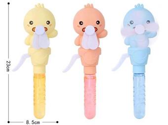Yellow Duck Bubble Fan 12pcs   ITEM NO.： W075270