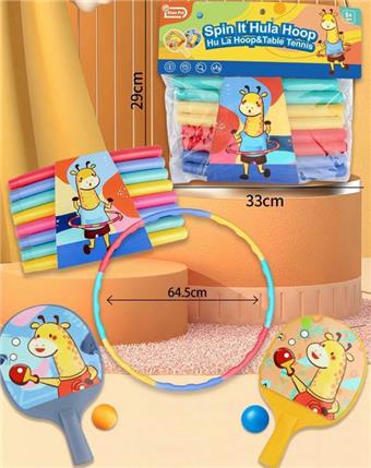 Hula hoop+table tennis racket   ITEM NO.： W082406