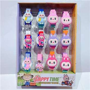 Labu flip electronic watch 12PCS/display box   ITEM NO.： W077591