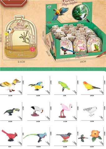 36PCS Bird Postcard   ITEM NO.： W077934