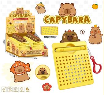 Magnetic pen drawing board/with buckle (Kapibala) 8.8 * 1.2 * 13.5   ITEM NO.： W078155
