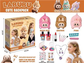 Labu plush backpack necklace set   ITEM NO.： W077483