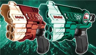 Manual soft bullet gun with target green brown mixed color (GCC)   ITEM NO.： W081638
