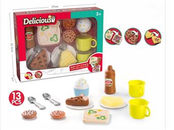 DIY Color Changing 13PCS Food Set   ITEM NO.： W071623