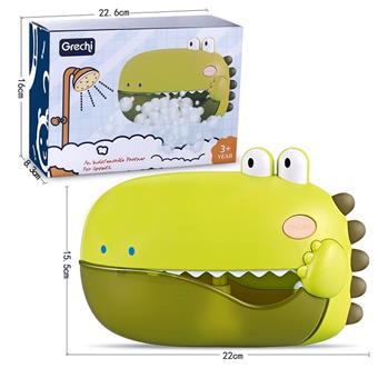 Electric Dinosaur Bubble Machine (Grass Green)   ITEM NO.： W082110