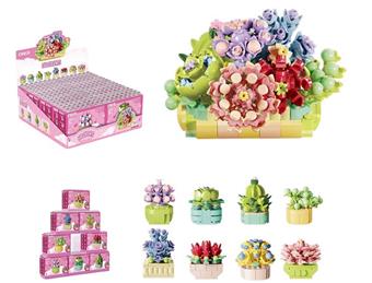 DIY Building Blocks Succulent (8-in-1)   ITEM NO.： W072152