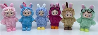 8-inch canvas vinyl macaron doll, vinyl doll, cartoon doll, vinyl doll   ITEM NO.： W076712