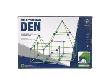 DIY pearl tent fort building kit for children (with tent cloth) (100P)   ITEM NO.： W083285