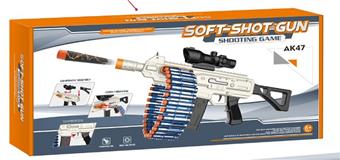 AK47 electric continuous firing soft bullet gun (with 7.4V lithium battery included)   ITEM NO.： W079259