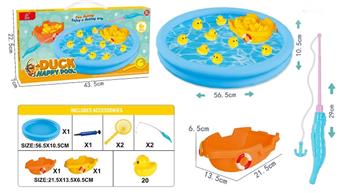 Color box duck fishing+pool+boat   ITEM NO.： W072081