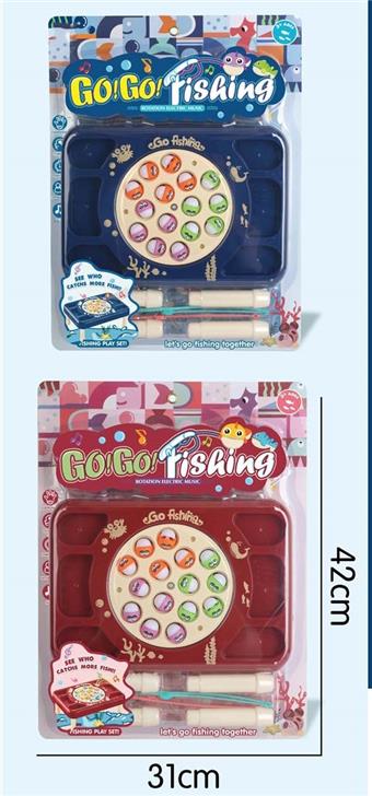 Electric music spinning fishing table   ITEM NO.： W072370
