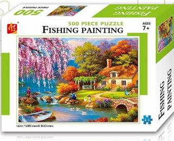 Puzzle Fishing Oil Painting (CPC) Children's Puzzle Puzzle   ITEM NO.： W073727