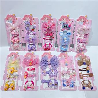 Labu cloth accessory set (rubber band+hair clip)   ITEM NO.： W077614