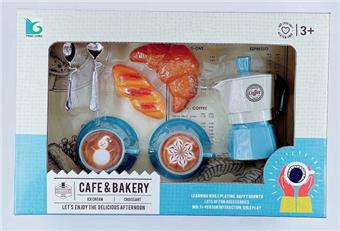 Coffee set simulation food play puzzle toy   ITEM NO.： W071643