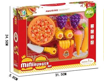 Playing house, pizza, burger, fruit, and joy combination   ITEM NO.： W070339