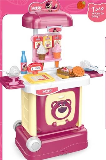 Deformable suitcase - Dessert (Strawberry Bear)   ITEM NO.： W069842