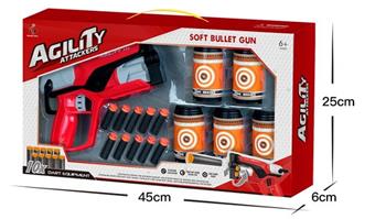 Manual 5-round soft bullet gun with rotating wheel   ITEM NO.： W080461