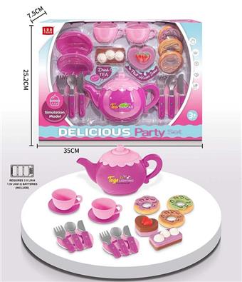 Dessert afternoon tea set with lighting and sound   ITEM NO.： W072744