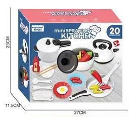 20 piece set of household utensils, kitchen appliances, fruits and vegetables toys (excluding electricity)   ITEM NO.： W070816