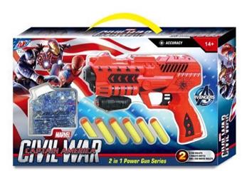 Water Bullet Gun/EVA Soft Bullet Gun Spider Man   ITEM NO.： W081001