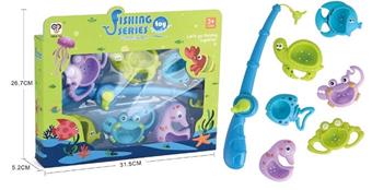 Fishing and water play toy, green/blue, mixed with 2 colors   ITEM NO.： W074371