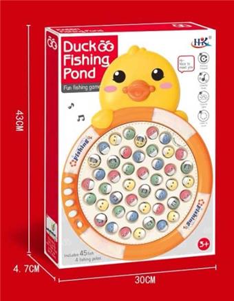 Electric cute duck fishing reel with lighting and music@   ITEM NO.： W072402