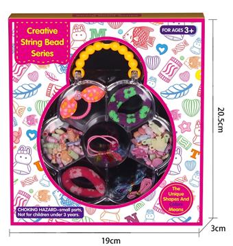 Plum blossom shaped DIY bead toy set   ITEM NO.： W068302
