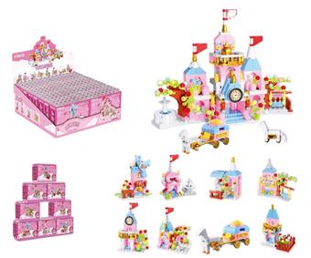 DIY Building Blocks Dream Castle (8-in-1) (9 different forms)   ITEM NO.： W072163