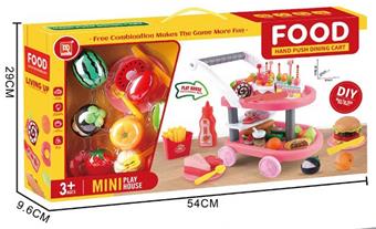 Playing house small cart with joy set   ITEM NO.： W070628
