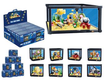 DIY assembled building block fish tank (8-in-1) (9 different forms)   ITEM NO.： W072158