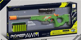 AWM Hand Pulled Shell Soft Bullet Gun   ITEM NO.： W079065