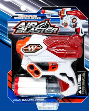 Manual Mini Soft Bullet Gun Red Blue Two Color Mixing (GCC)   ITEM NO.： W081610