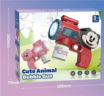 Cartoon Mickey Mouse Bubble Gun (Color Box)   ITEM NO.： W078975