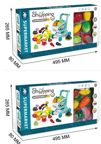Shopping Cart (Fruit/Vegetable Theme)   ITEM NO.： W071711