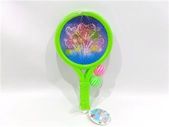Fireworks round racket+table tennis ball   ITEM NO.： W082589