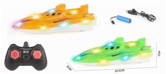 2.4G remote control motorcycle fast boat (boat) flashing lights live   ITEM NO.： W074948