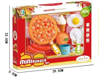 Playing house, pizza, burger, fruit, and joy combination   ITEM NO.： W070344