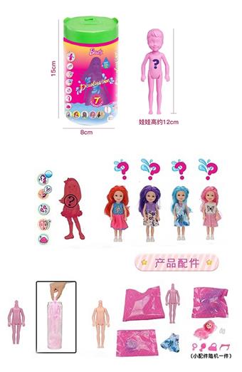 5-inch physical colorful Kelly theme. Bring clothes, small balloons, and wigs   ITEM NO.： W074075