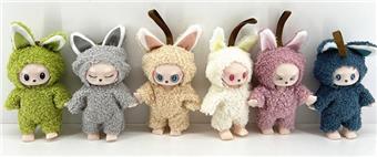 7-inch vinyl cloth dolls, 3 pieces per pack   ITEM NO.： W076548