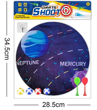 Starry Folding Dart Target Adhesive Ball Cloth Target 74CM (Pattern Customizable) - Comes with Dart   ITEM NO.： W082011