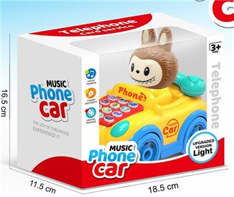 Labubu sliding telephone car   ITEM NO.： W077451