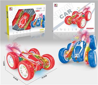 Spray double-sided light stunt car   ITEM NO.： W078884
