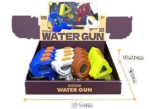 Geometric small water gun (16PCS)   ITEM NO.： W068636
