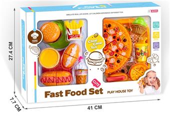 Burger Cheesecake Pizza Fast Food Combo 20 Piece Set   ITEM NO.： W071819