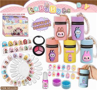 Labu makeup bracelet bag DIY nail sticker set   ITEM NO.： W077055