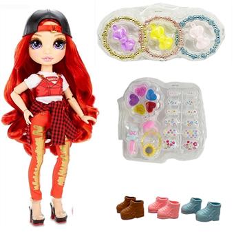 OMG.LOL series high-end lace luminous box 12D real eye bead hard blow bottle real eye bead with lighting, music theme song 32 inch blow bottle rainbow big baby   ITEM NO.： W074014