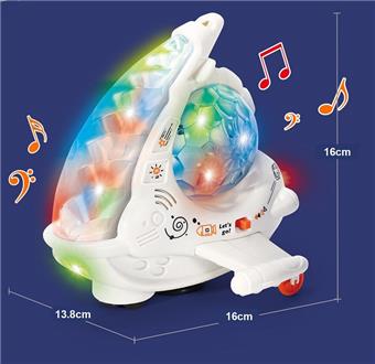 Electric spacecraft with universal rotation, lighting, music, blue and white in two colors   ITEM NO.： W078903